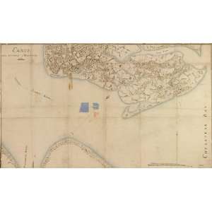  1781 French map of Hampton Virginia