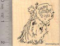 Birthday Guinea Pig Rubber Stamp H14210 WM  