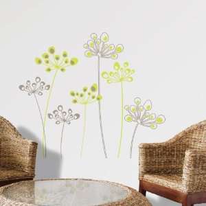  Mur Mur Astral Flowers Wall Stickers Coordonated colors 