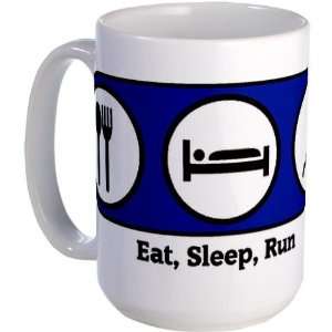 Eat, Sleep, Run Run Large Mug by 