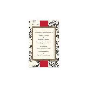    Black Floral Invitation Wedding Invitations