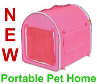 Pink Travel Pop Up Pet Kennel,Dog/Cat Portable Home,New  