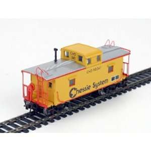  HO Trainman Center Cupola Caboose, Chessie #1 Toys 