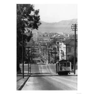 , CA Cable Cars on Fillmore St. Hill Photograph   San Francisco, CA 