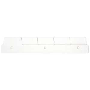  11 White Spine Tabs, for Pressboard Binders, 3 Hole, 1/5 