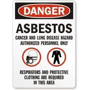 Danger Asbestos Cancer and Lung Disease Hazard Authorized 