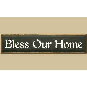  SaltBox Gifts I836BOH 8 in. x 36 in. Bless Our Home Sign 