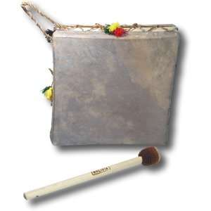  Bolivian Square Two Sided Hand Drum 