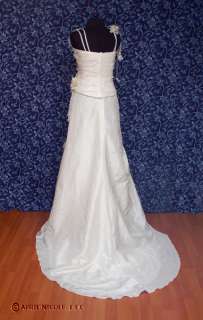 Pronovias Universo Dark Ivory Taffeta Strapless Wedding Dress NWT 