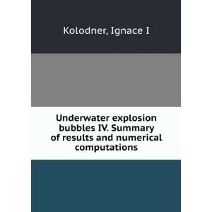   of results and numerical computations Ignace I Kolodner Books