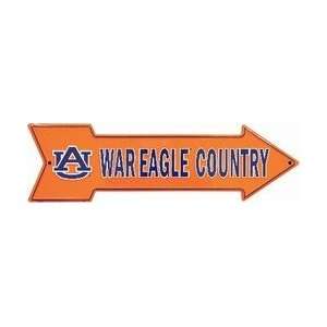  University of Auburn War Eagle Country Arrow Sign 