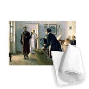 Unexpected, 1884 88 (oil on canvas) by Ilya   Tea Towel 100% Cotton 