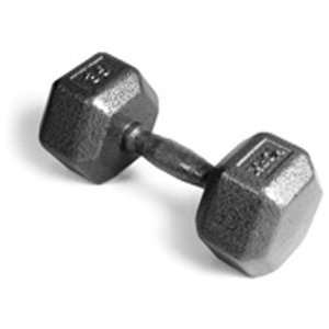  Pro Hex Dumbbell with Cast Ergo Handle   Grey 35 lb 