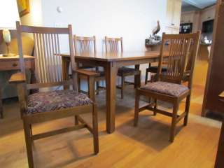 Contemporary signed STICKLEY Dinningroom Table & 6 Chairs  