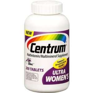  Centrum Ultra Womens 200 Count Multivitamins Case Pack 3 