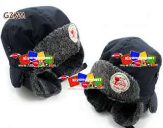 Newborn Boys Baby Childrens Super warm Beanies Hat Cap Hats Black 