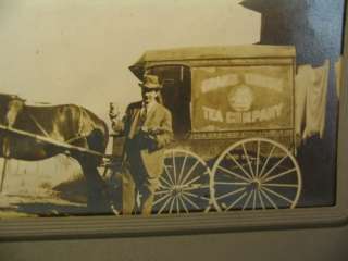 Grand Union Tea Company Salesman Horse Wagon Photograph  
