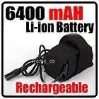 6400mAH Li ion Recargable SSC P7 XML T6 Antorcha Luz de