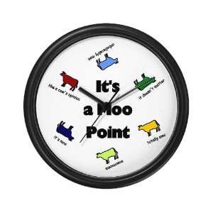  Its a Moo Point Tv show Wall Clock by 