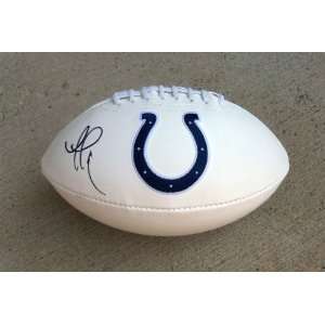 AUSTIN COLLIE SIGNED AUTOGRAPHED FOOTBALL INDIANAPOLIS COLTS COA 