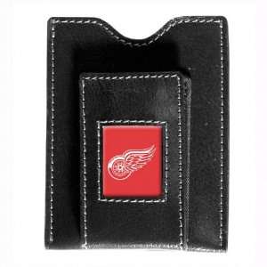   Red Wings Black Leather Money Clip & Card Case