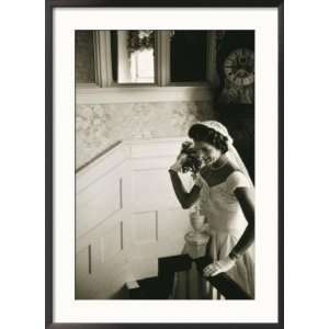  Jackie Kennedy Throwing the Bouquet Framed Photographic 