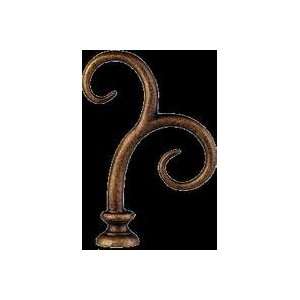   Scroll finial for 1 inch metal curtain rods