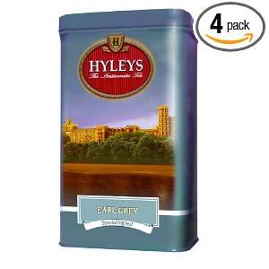 Hyleys Tea English Earl Grey Big Leaf Loose Black Tea, 4.4 Ounce Tin 