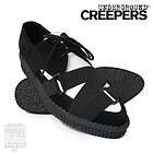 Mens Underground Black And White Pointed Metor Creeper Shoes Sizes 8 