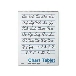  Chart Tablets, Unruled, 24 x 32, White, 25 Sheets/Pad 