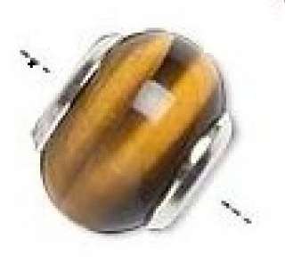 GENUINE GEMSTONE for Healing Properties, Tige Eye, 13 mm European Bead 