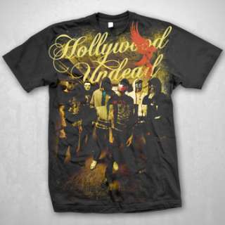 HOLLYWOOD UNDEAD YELLOW WOOD ADULT TEE SHIRT  