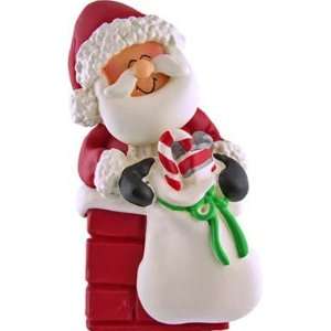  3287 Santa in Chimney Personalized Christmas Holiday 