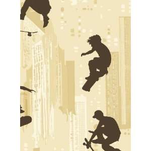  Skateboarders Brown Wallpaper in Just Kids