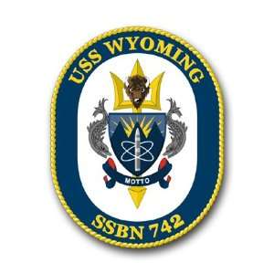 US Navy Ship USS Wyoming SSBN 742 Decal Sticker 5.5 