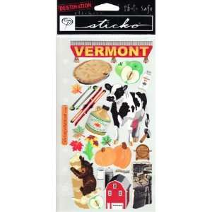  Vermont Scrapbook Stickers (SPCY44) Arts, Crafts & Sewing