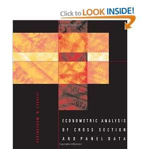   Cross Section and Panel Data [Hardcover] Jeffrey M. Wooldridge Books