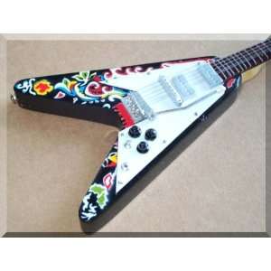   HENDRIX Miniature Mini Guitar Gibson Flying Vee Musical Instruments