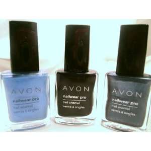  Avon Nailwear Pro Trio   Lagoon, Classic Fit & Blue Flare 