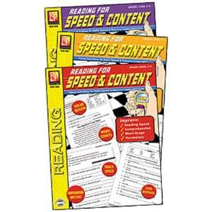  4 Pack REMEDIA PUBLICATIONS READING FOR SPEED & CONTENT 3 