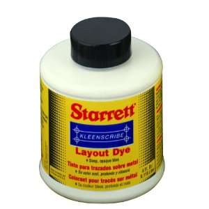  Starrett 1610 32 Kleenscribe Layout Dye, 1 Liter Plastic 