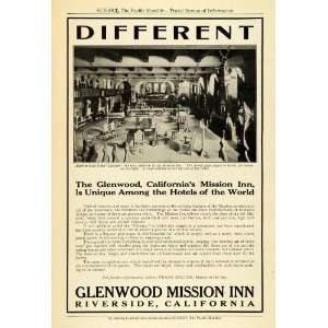  1912 Ad Glenwood Mission Inn Riverside California Lodging 