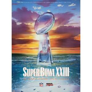  Canvas 36 x 48 Super Bowl XXIII Program Print  Details 