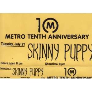  Skinny Puppy /Metro Tenth Anniversary 1992 VHS Everything 