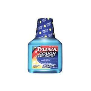 Tylenol Liquid Cough & Sore Throat, Instant Cool Burst Sensation   8 