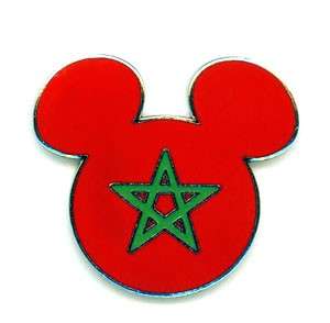   HEAD ICON Epcot World FLAGS MOROCCO EARLY ISSUE 2001 Disney PIN  
