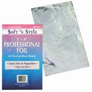  Soft N Style 5 x 8 Individual Sheets Of Foil Silver (45 