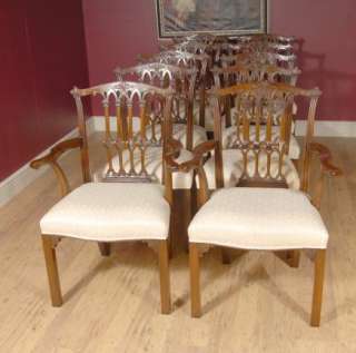 Set 10 English Mahogany Victorian Dining Chairs Chair  