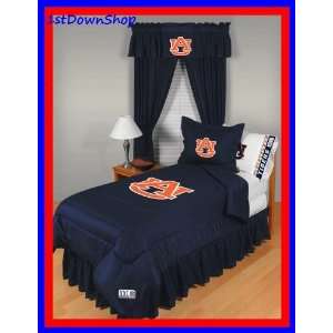  Auburn Tigers 4pc LR Twin Comforter/Sheets Bed Set Sports 