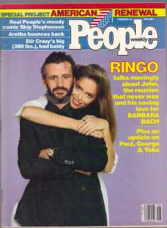   Magazine 1/23/81 Ringo Starr Barbara Bach Aretha Franklin Beatles